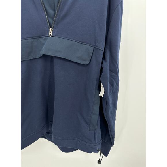 Old Navy Navy Blue Half Zip Long Sleeve Sweatshirt Men's Size XX-Large XXL NWT - Picture 3 of 7